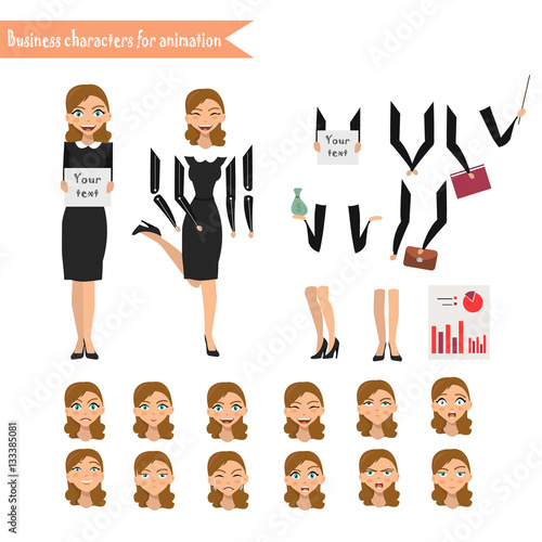 Business Woman for animation