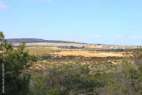 Panorama: Der rote Sand auf Zypern