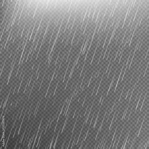 Rain transparent template background. EPS 10