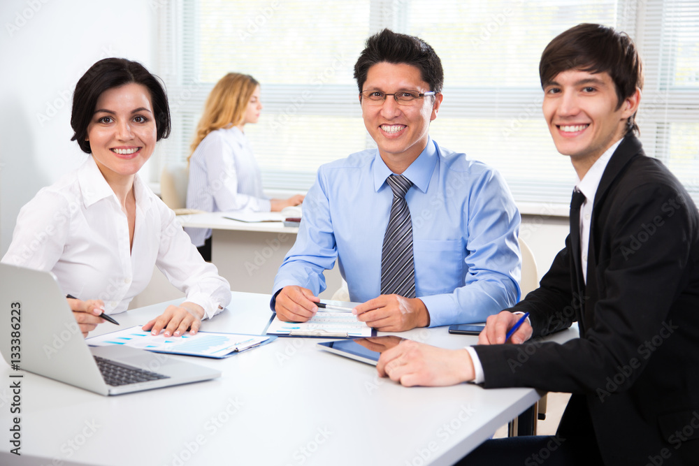 Business people working at modern office Business people working at modern office