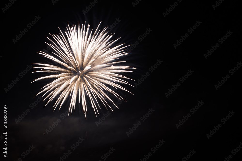 Fototapeta premium firework isolated on black background