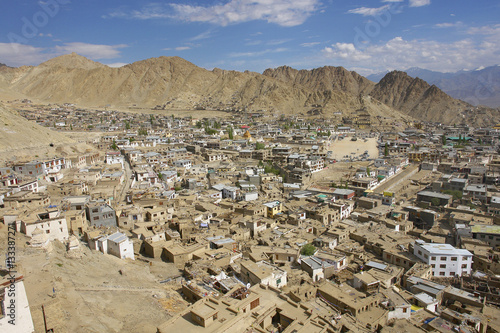 Leh  - the capital of  the Leh district in the Indian state of Jammu and Kashmir. 
 #133387271