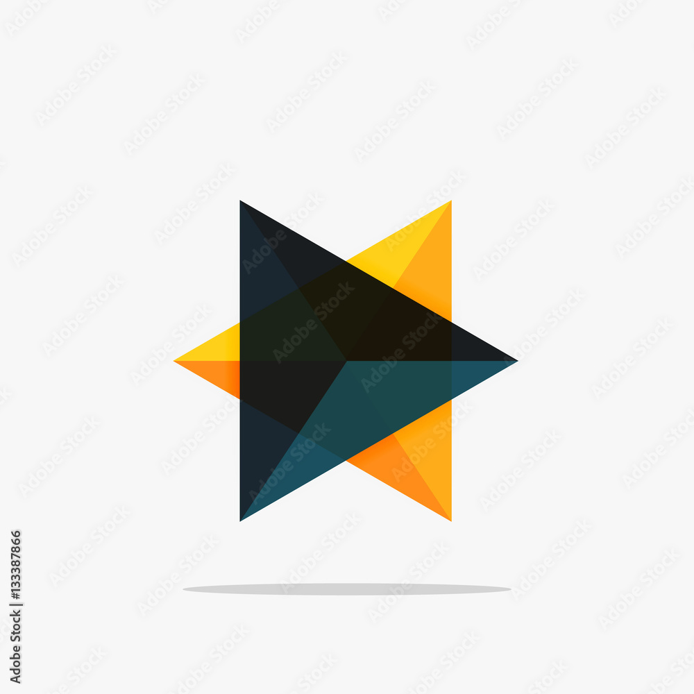 Blank triangle layout business template Blank triangle layout business template