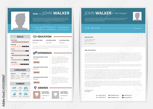 CV Web Page Illustration