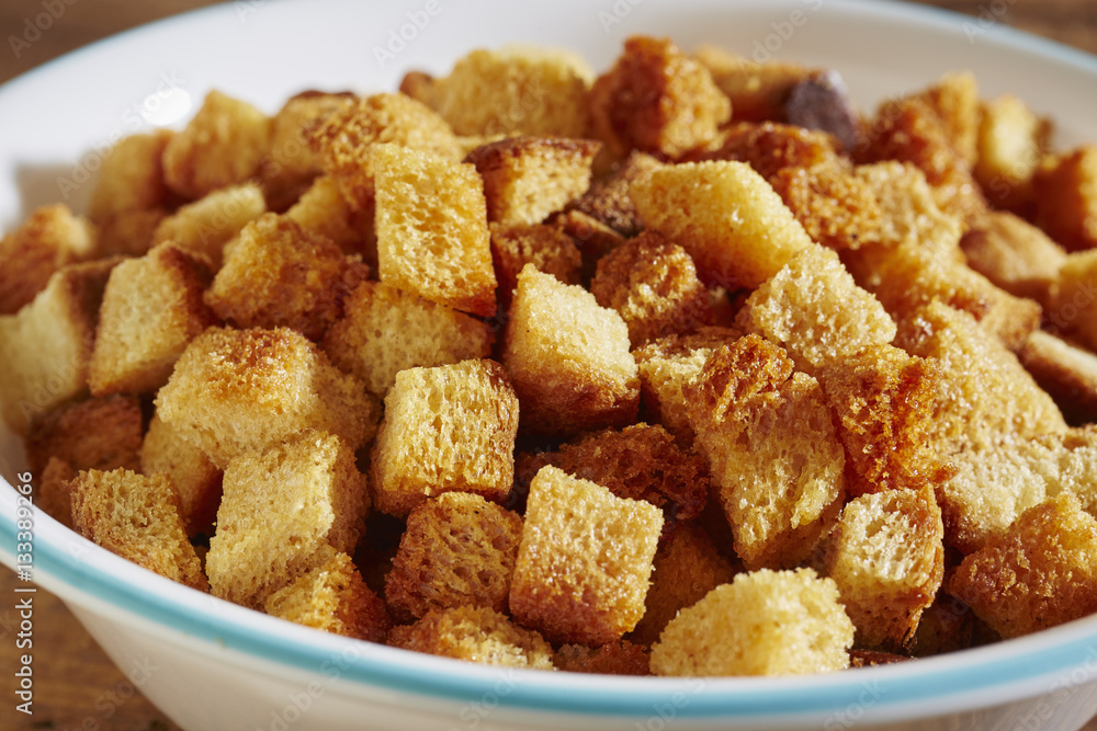 Home made croutons Home made croutons