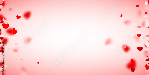 Love valentine's background with hearts.