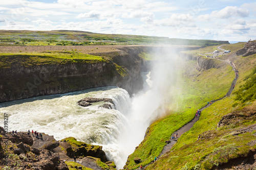 Gullfoss waterfall in Iceland