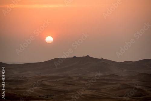 Sunset in the Desert