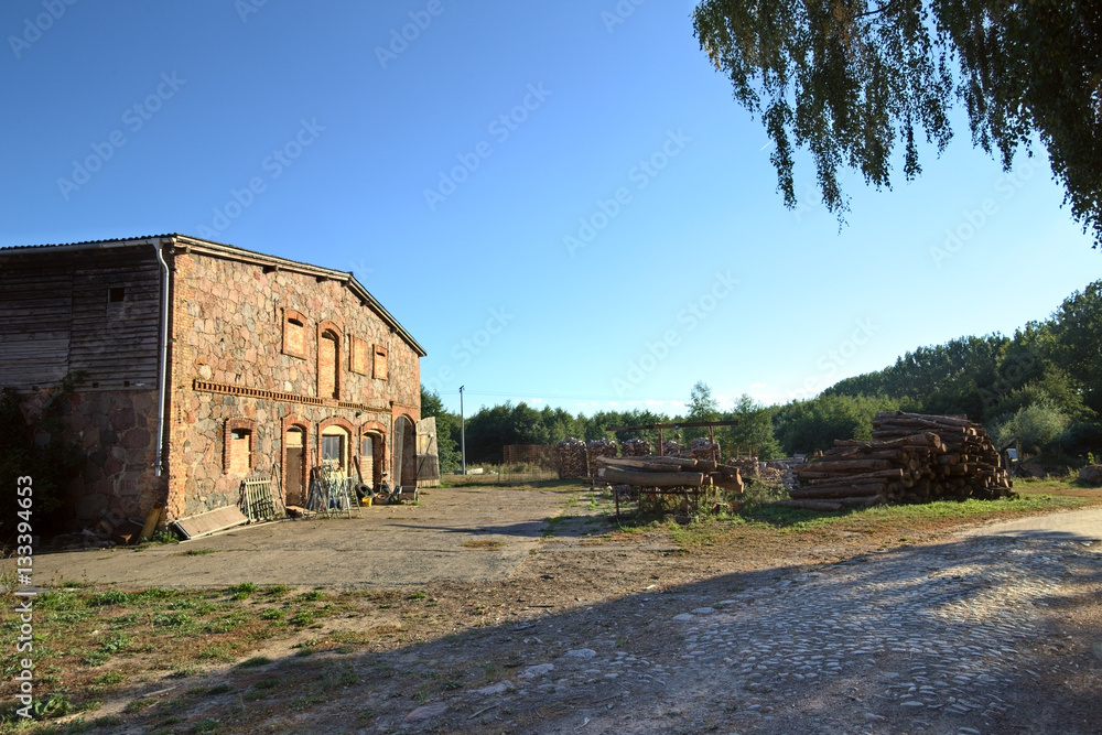 Stone barn located in Klein Kiesow, Germany