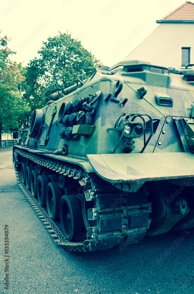 Poznan, Poland. October 1, 2016. Patton M-88 -american armored recovery vehicle