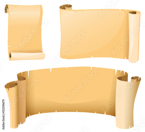 Paper template in medieval style