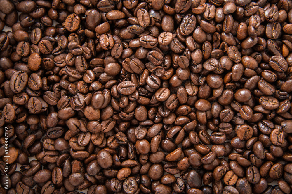 Coffee beans in white background Coffee beans in white background