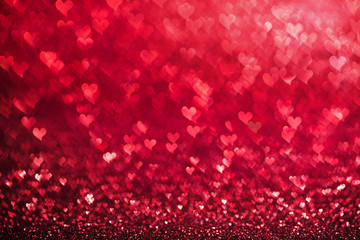 Red hearts background