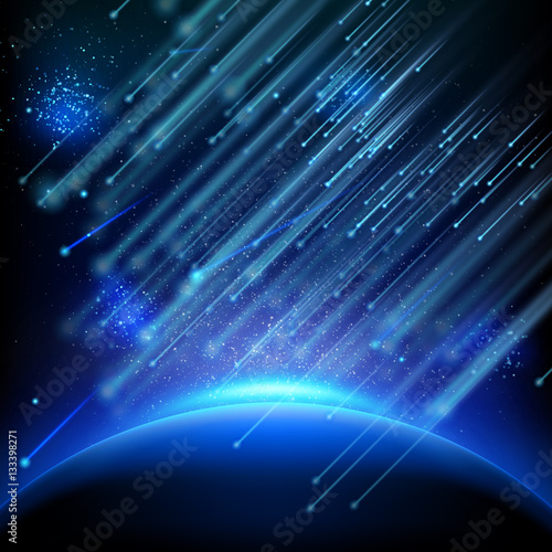 Falling asteroids. EPS 10