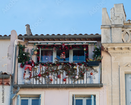 Balcon à Noël, Narbonne