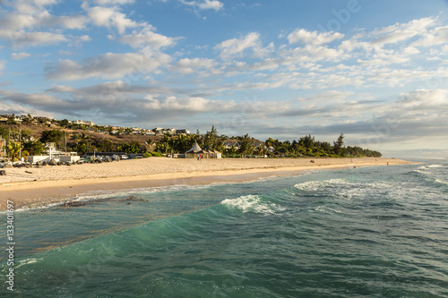 Beach in Saint Gilles les Bains in the Reunion island, France