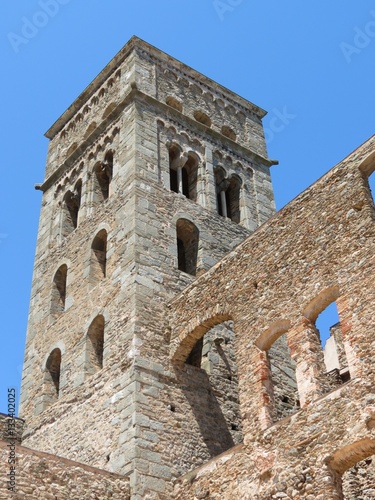 Espagne - Catalogne - Monastère de Sant Pere de Rodes - Tour