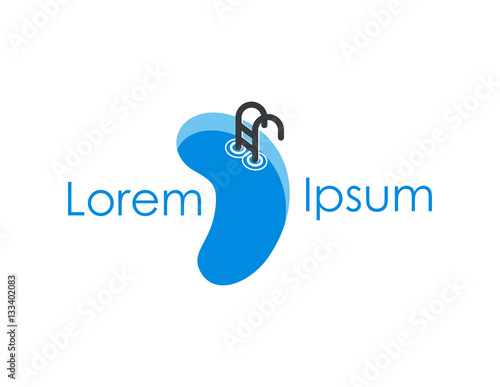 Visual identity for resorts and pools / pool business identity