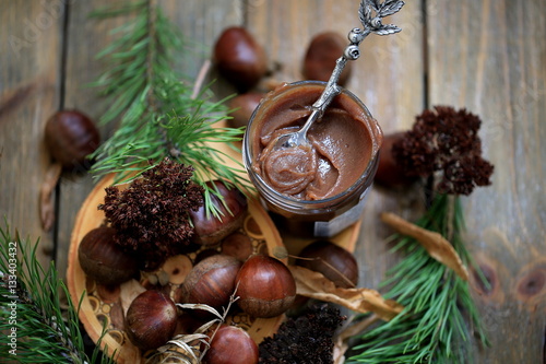 Homemade chestnut confiture