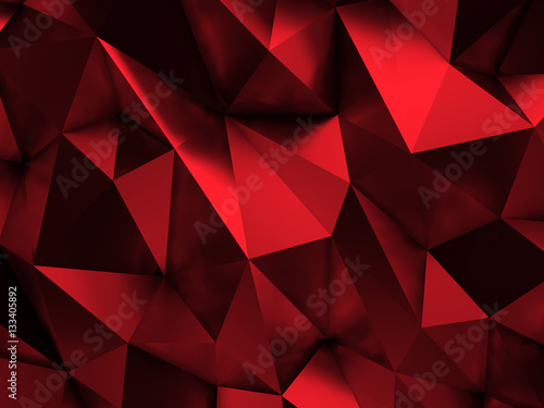 Red Abstract Background 3D Rendering