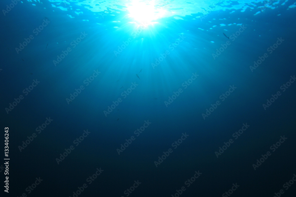 Underwater ocean background photo