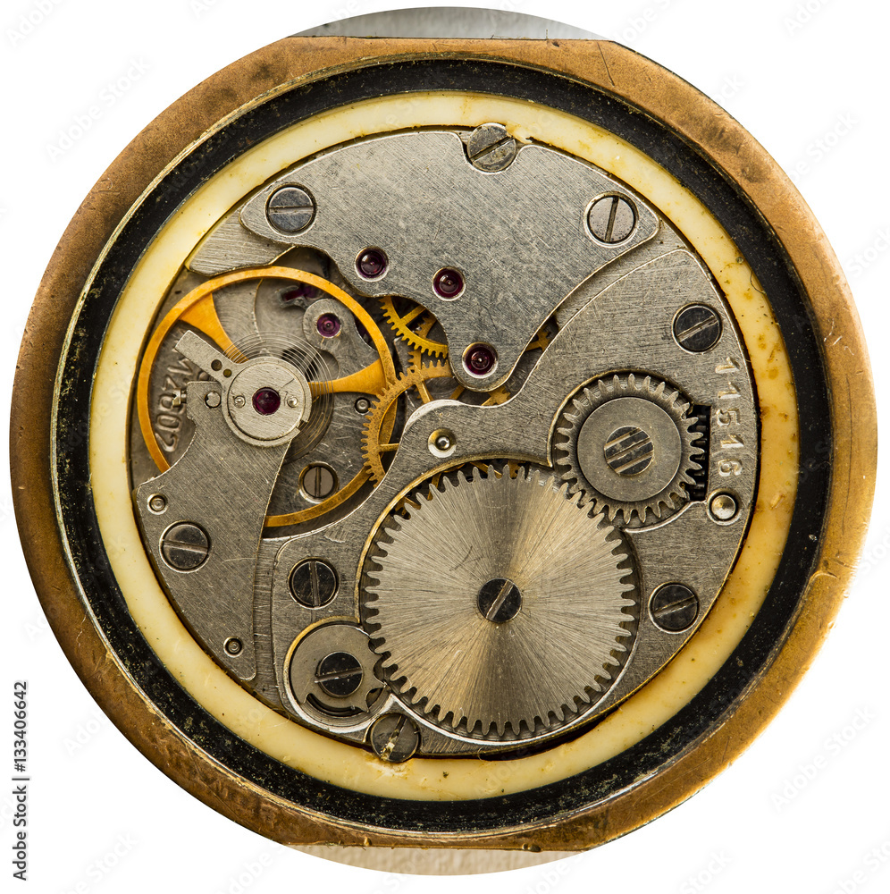 clockwork old mechanical watch, high resolution and detail clockwork old mechanical watch, high resolution and detail