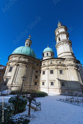 St. Catherine Church and mausoleum Graz in winter photo
