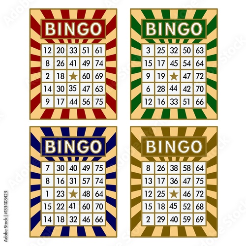 Bingo cards. 