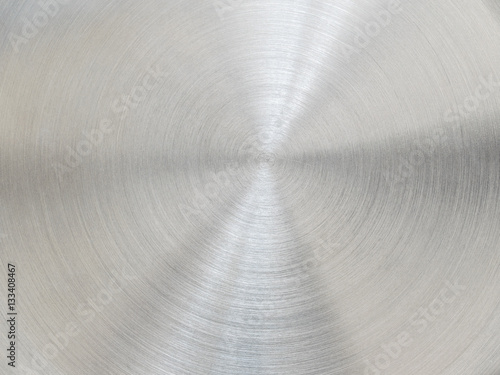 Metal texture background. Scratched circles.