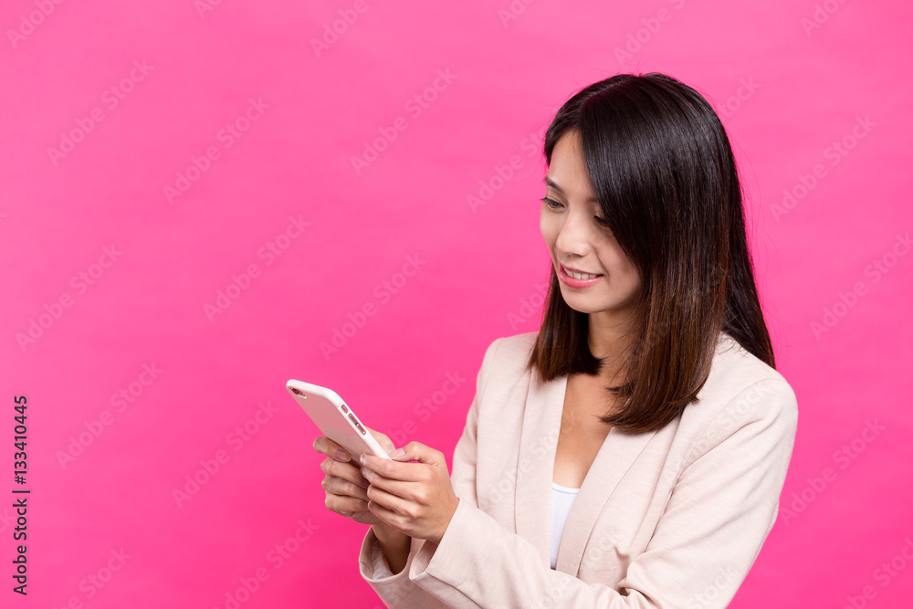 Businesswoman using mobile phone Businesswoman using mobile phone