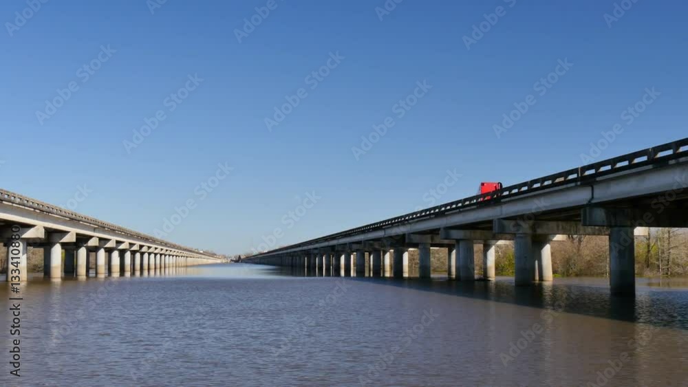 Interstate 10 Through the Flooded Atchafalaya Interstate 10 Through the Flooded Atchafalaya