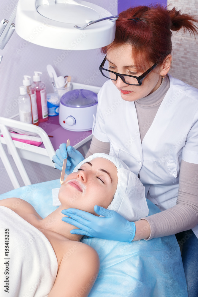 Depilation with hot wax Depilation with hot wax