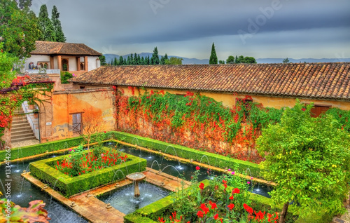 Generalife Palace in Granada, Spain photo