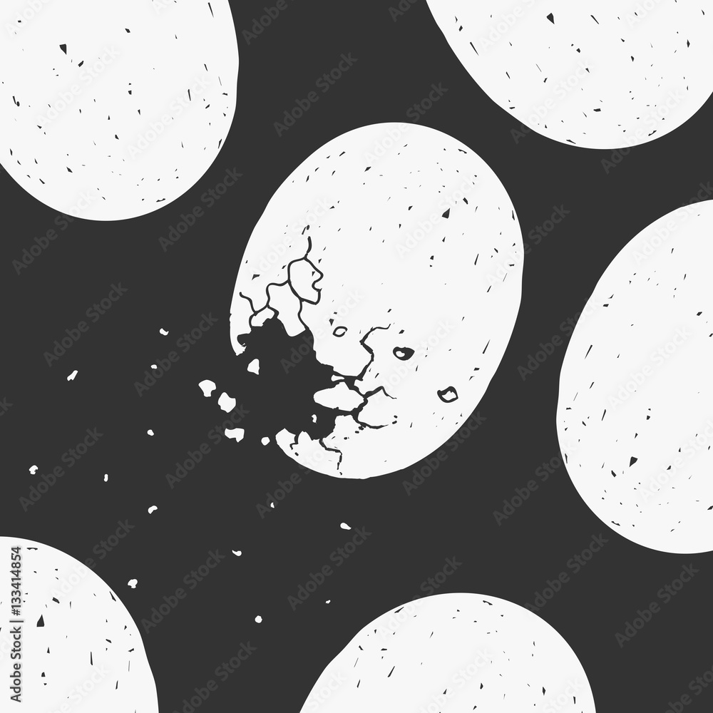 Eggs Background Vector Illustration
