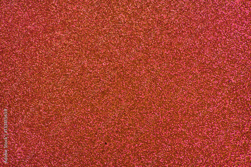 Fototapeta premium Glittery texture. Shining background. Red glitter