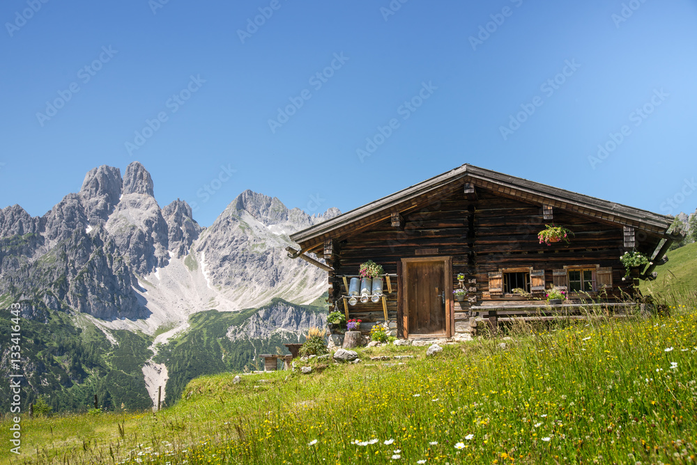 Fototapeta premium Schronisko górskie w Austrii