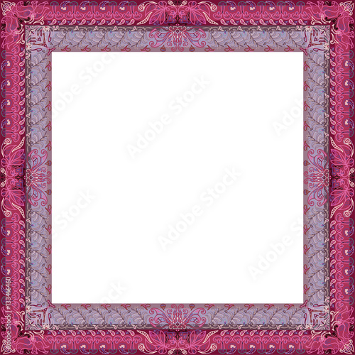 Ethnic bohemian frame design. Vintage decor