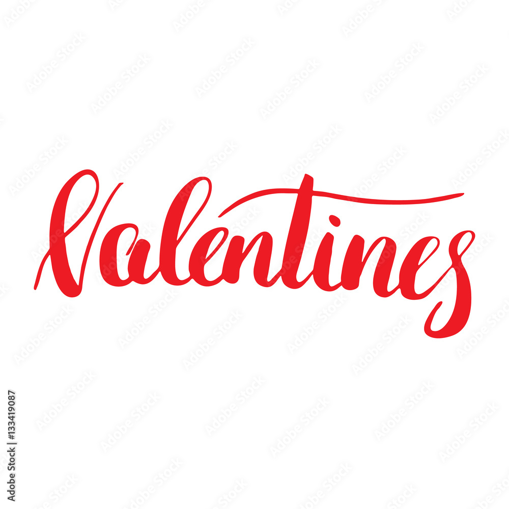 Valentines Day lettering