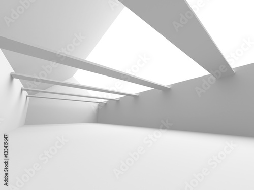 Modern Architecture Background. Abstract White Wallpaper