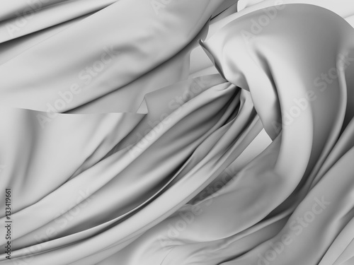 Fototapeta Naklejka Na Ścianę i Meble -  Soft silk satin fabric smooth luxury background