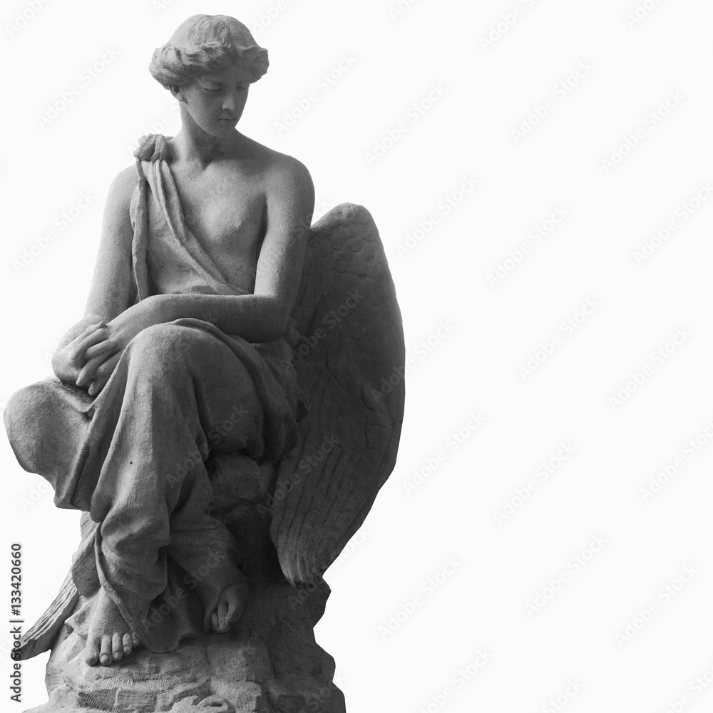 Guardian Angel (antique statue, religion, symbol of security) Guardian Angel (antique statue, religion, symbol of security)