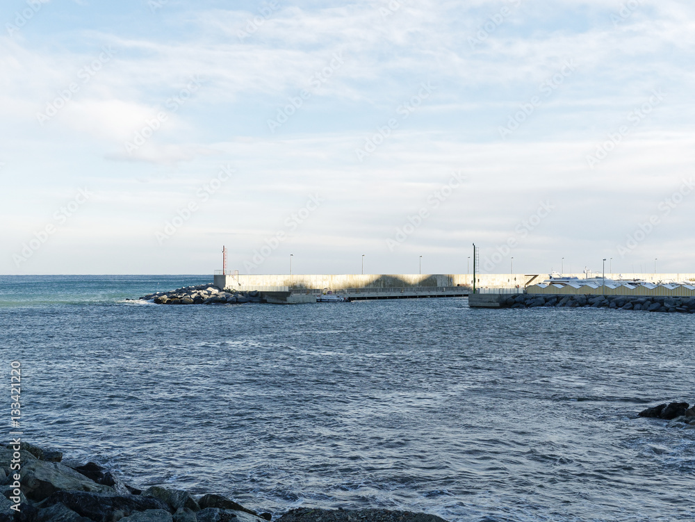 view of arenzano harbour