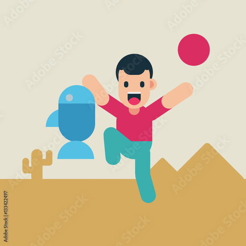 Amazing business. Catch fish in dessert.