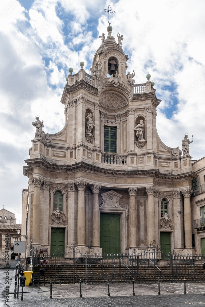 Obraz premium Collegiata Basilica, Catania, Sicily, Italy