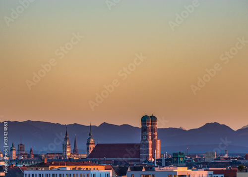 Münchner Skyline © FleischiPixel