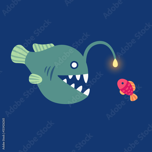 angler fish illustration
