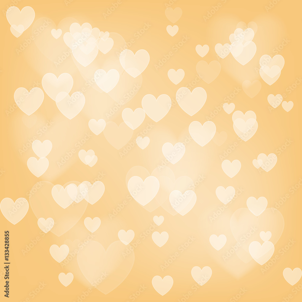 Vector love abstract background. Shiny hearts bokeh light Valentine's day Vector love abstract background. Shiny hearts bokeh light Valentine's day