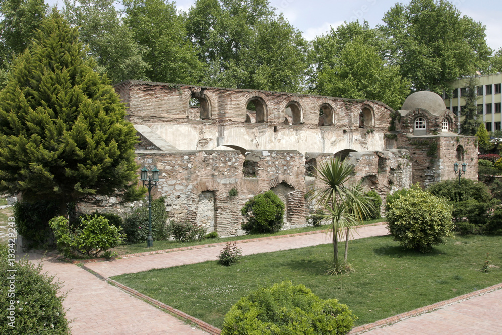 Fototapeta premium Hagia Sophia Mosque in Iznik Town, before restoration