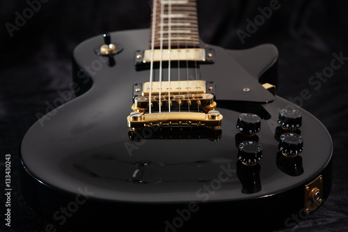 Foto Close up of electric guitar