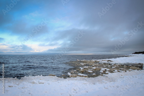 Winter at Baltic Sea in Riga